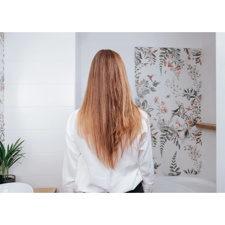 Concept VZ2110 - Lisseur GLAM STYLE 48W/230V blanc/or rose