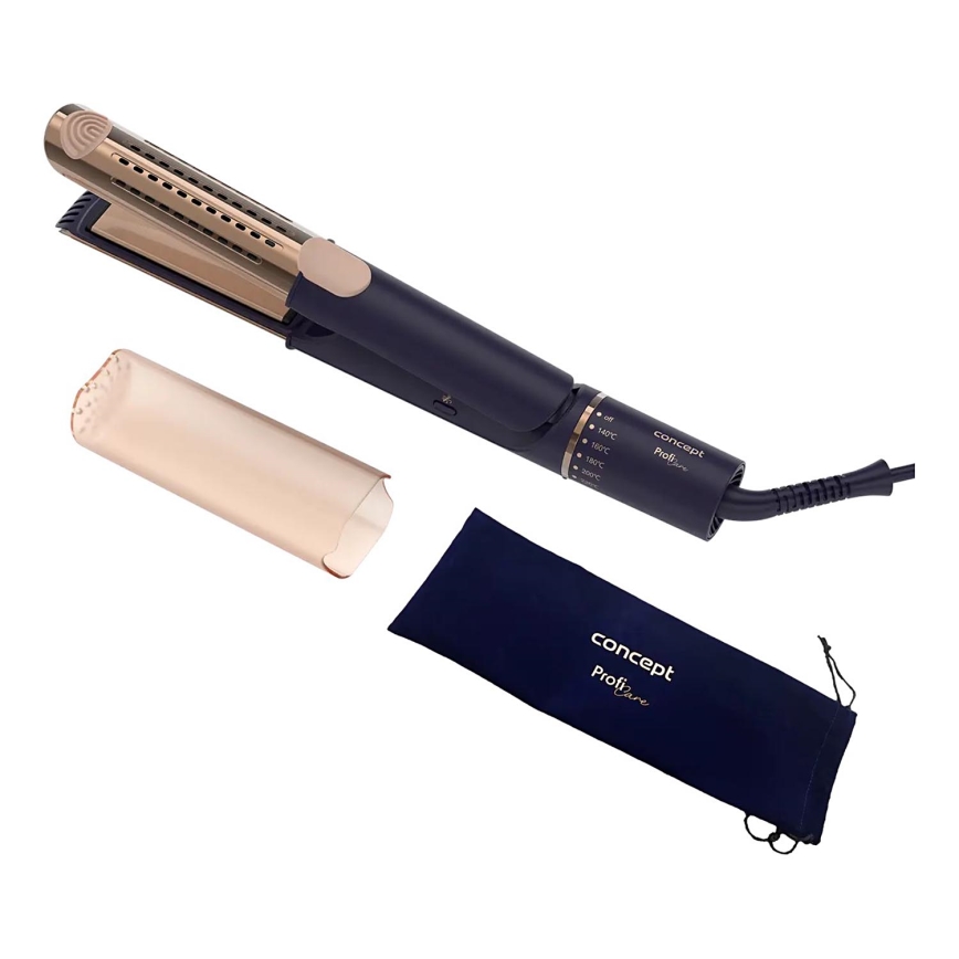 Concept VZ8100 - Lisseur PROFI CARE 60W/230V bleu/doré