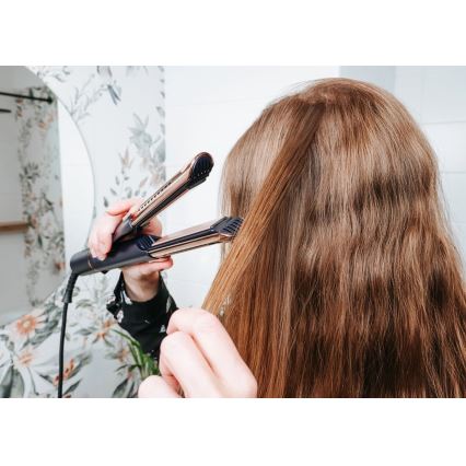 Concept VZ8100 - Lisseur PROFI CARE 60W/230V bleu/doré