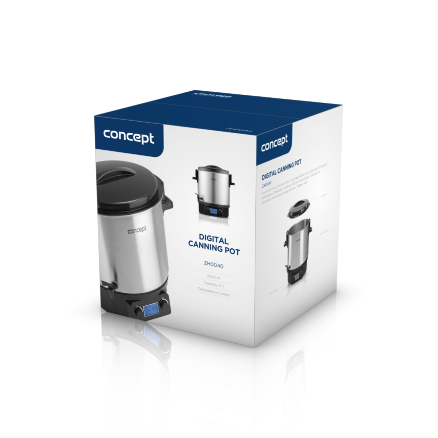 Concept ZH0040 - Distributeur de boissons chaudes 27 l 2000W/230V acier inoxydable/noir