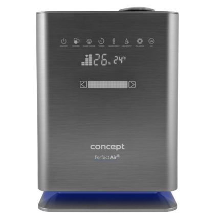 Concept ZV2021-  Humidificateur d'air avec diffuseur d'arômes PERFECT AIR SMART 4,6 l 110W/230V Wi-Fi anthracite + télécommande