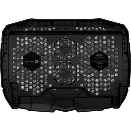 CONNECT IT CCP-2200-RD - Base ventilée pour ordinateur portable 4x ventilateur 2xUSB noir/rouge