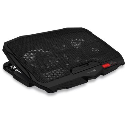 CONNECT IT CCP-2200-RD - Base ventilée pour ordinateur portable 4x ventilateur 2xUSB noir/rouge