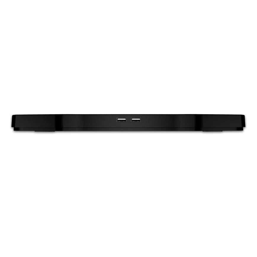 CONNECT IT CCP-2200-RD - Base ventilée pour ordinateur portable 4x ventilateur 2xUSB noir/rouge