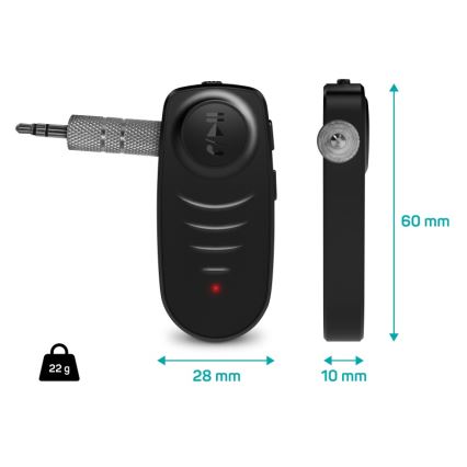CONNECT IT CFF-4050-BK - Récepteur audio Bluetooth AUX 110 mAh