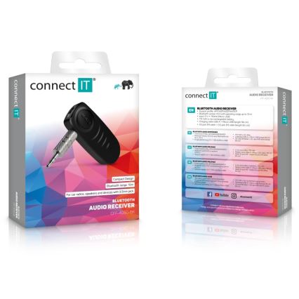 CONNECT IT CFF-4050-BK - Récepteur audio Bluetooth AUX 110 mAh