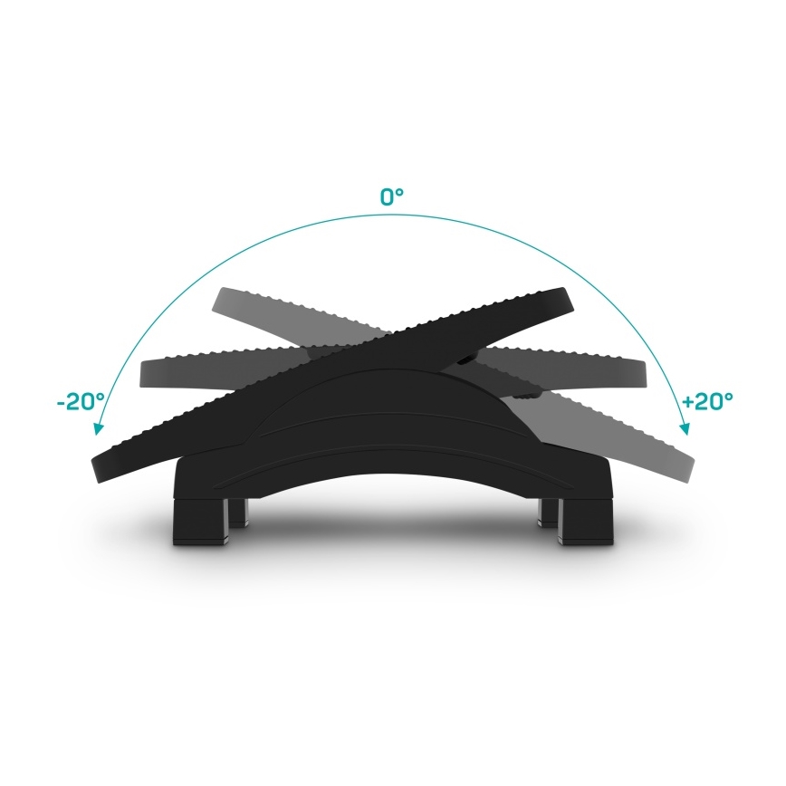 CONNECT IT CFH-4105-BK - Repose-pieds réglable noir