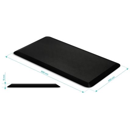 CONNECT IT CFH-4200-BK - Tapis de pied anti-fatigue noir