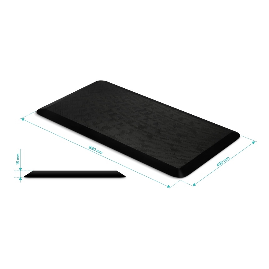 CONNECT IT CFH-4200-BK - Tapis de pied anti-fatigue noir