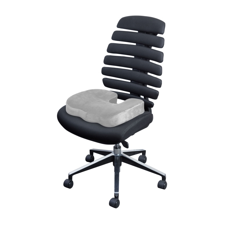 CONNECT IT CFH-5290-GY - Coussin de chaise ergonomique gris