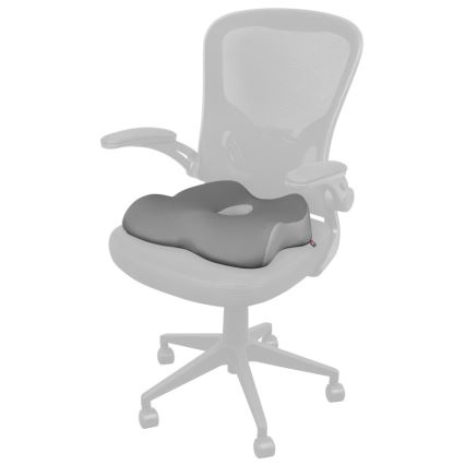 CONNECT IT CFH-5901-GY - Coussin de chaise ergonomique gris