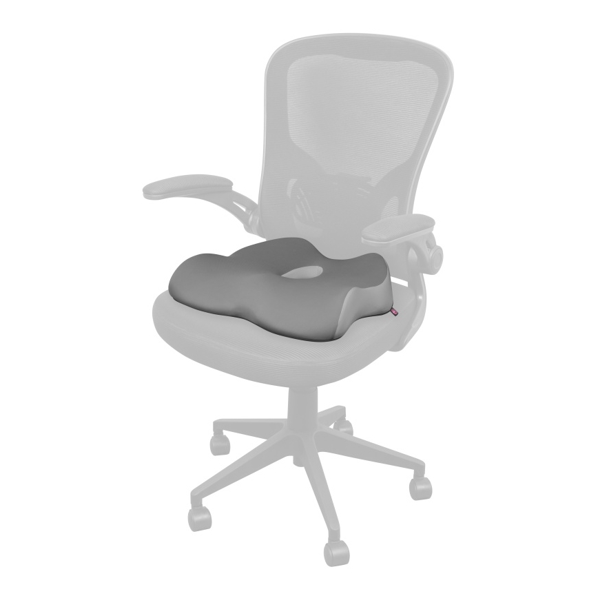 CONNECT IT CFH-5901-GY - Coussin de chaise ergonomique gris
