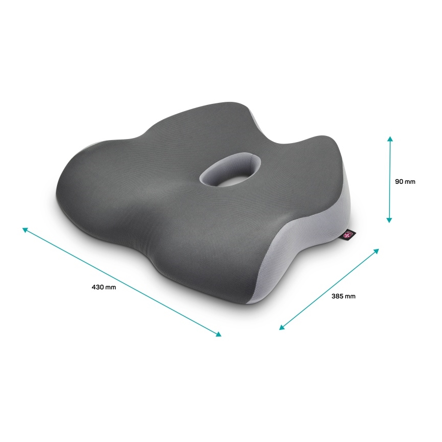CONNECT IT CFH-5901-GY - Coussin de chaise ergonomique gris