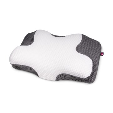 CONNECT IT CFH-6031-WH - Coussin anatomique Lyra blanc/gris