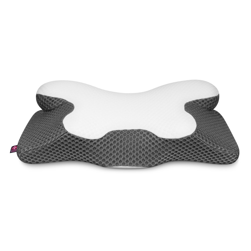 CONNECT IT CFH-6031-WH - Oreiller anatomique Lyra blanc/gris