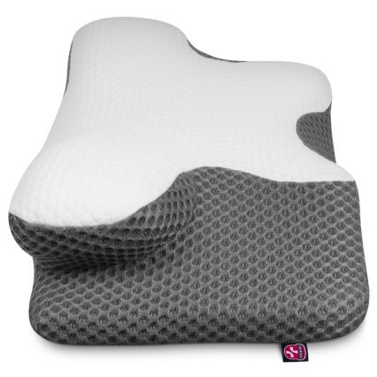 CONNECT IT CFH-6031-WH - Oreiller anatomique Lyra blanc/gris