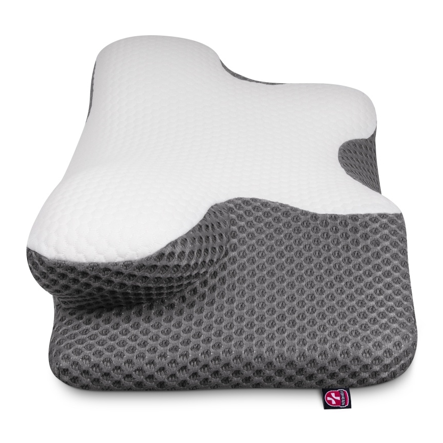 CONNECT IT CFH-6031-WH - Oreiller anatomique Lyra blanc/gris