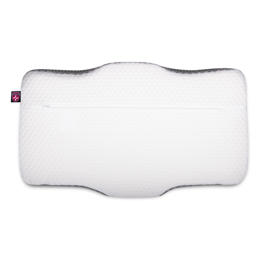CONNECT IT CFH-6031-WH - Oreiller anatomique Lyra blanc/gris