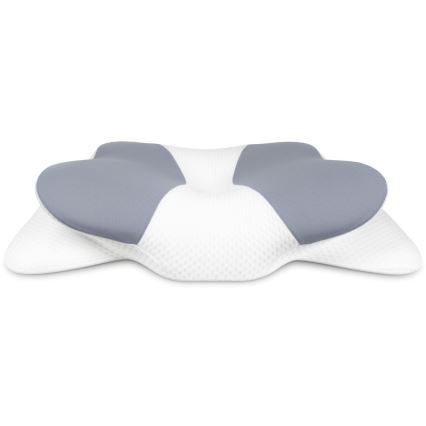 CONNECT IT CFH-6032-WH - Oreiller anatomique Gemini blanc/gris