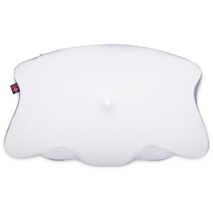 CONNECT IT CFH-6032-WH - Oreiller anatomique Gemini blanc/gris