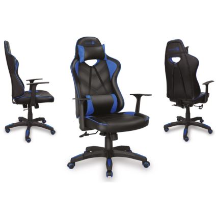 CONNECT IT CGC-0700-BL - Chaise gaming LeMans Pro noir/bleu