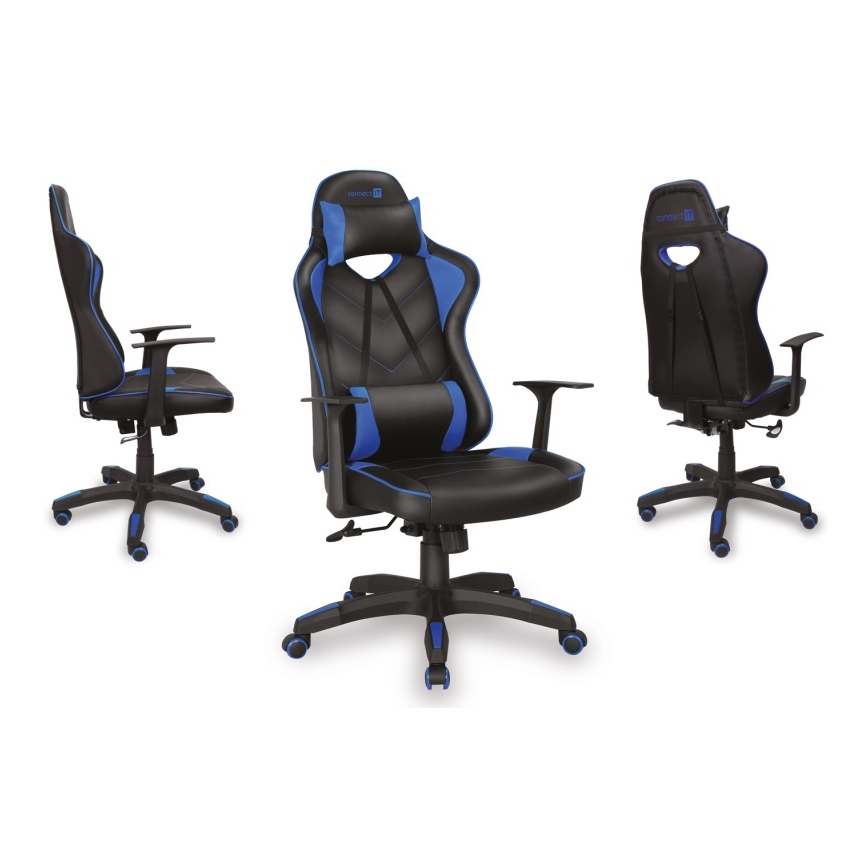 CONNECT IT CGC-0700-BL - Fauteuil de jeu LeMans Pro noir/bleu