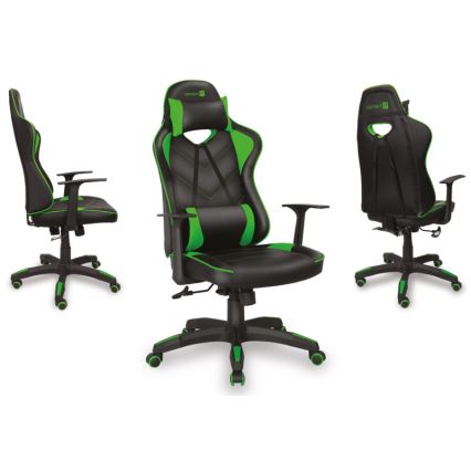 CONNECT IT CGC-0700-GR - Chaise gaming LeMans Pro noir/vert