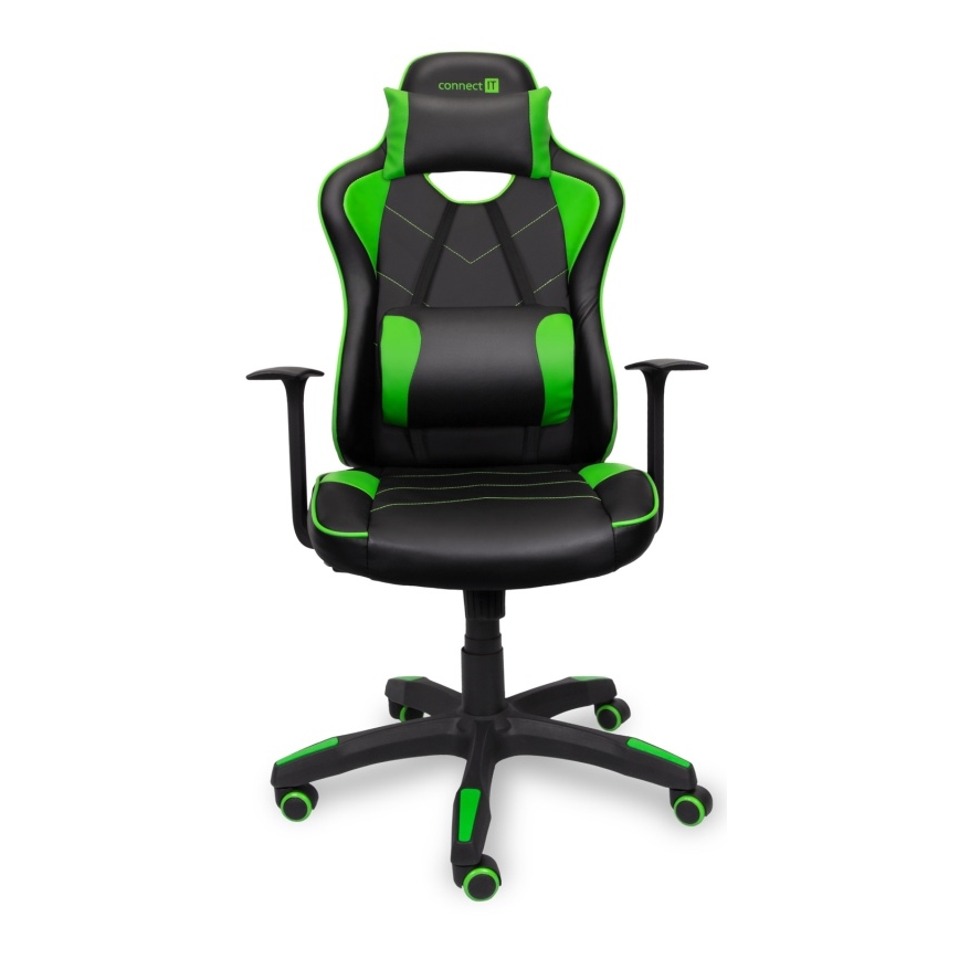 CONNECT IT CGC-0700-GR - Chaise gaming LeMans Pro noir/vert