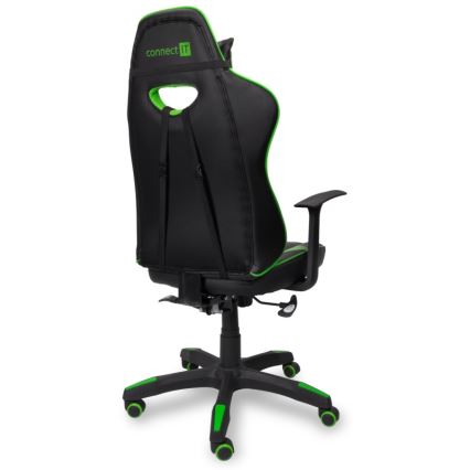 CONNECT IT CGC-0700-GR - Chaise gaming LeMans Pro noir/vert