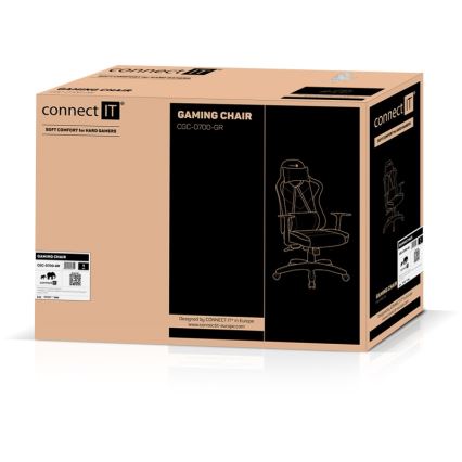 CONNECT IT CGC-0700-GR - Chaise gaming LeMans Pro noir/vert