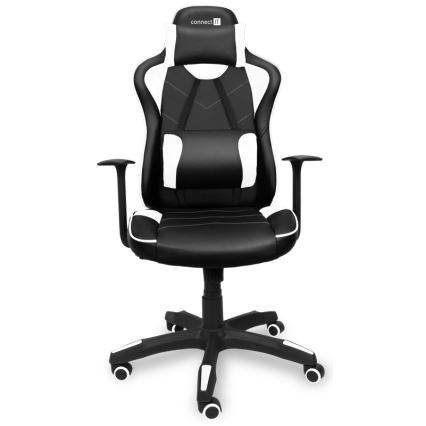 CONNECT IT CGC-0700-WH - Chaise gaming LeMans Pro noir/blanc