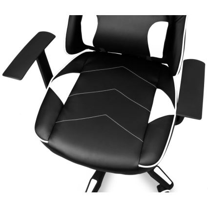 CONNECT IT CGC-0700-WH - Chaise gaming LeMans Pro noir/blanc