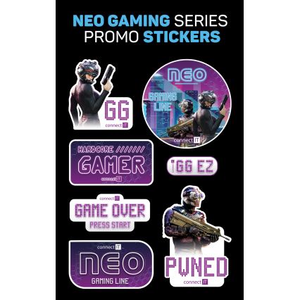 CONNECT IT CHP-3595-BK - Casque gaming filaire LED RGB avec un micro noir