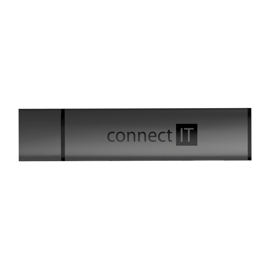 CONNECT IT CHU-4060-AN - Hub USB-A avec lecteur de carte mémoire 4en1