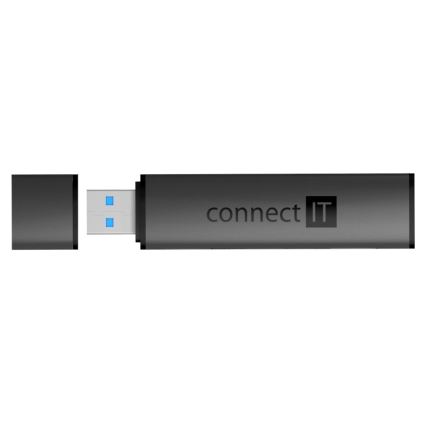 CONNECT IT CHU-4060-AN - Hub USB-A avec lecteur de carte mémoire 4en1