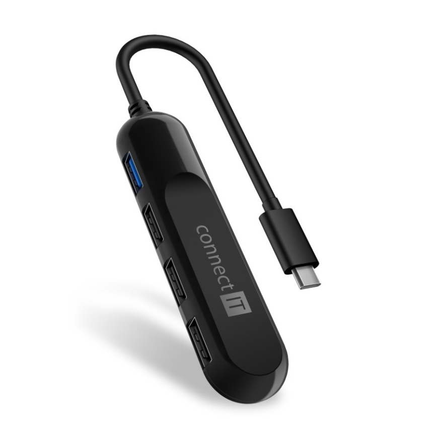 CONNECT IT CHU-5000-BK - Hub USB-C 4en1