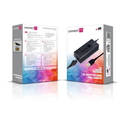CONNECT IT CI-1062 - Adaptateur d'alimentation pour les ordinateurs portables Lenovo 65W