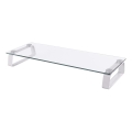 CONNECT IT CI-1135 - Base en verre multifonctions transparente/blanche