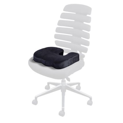 CONNECT IT CI-528 - Coussin de chaise ergonomique noir