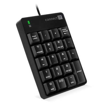 CONNECT IT CKB-0060-BK - Clavier numérique filaire noir