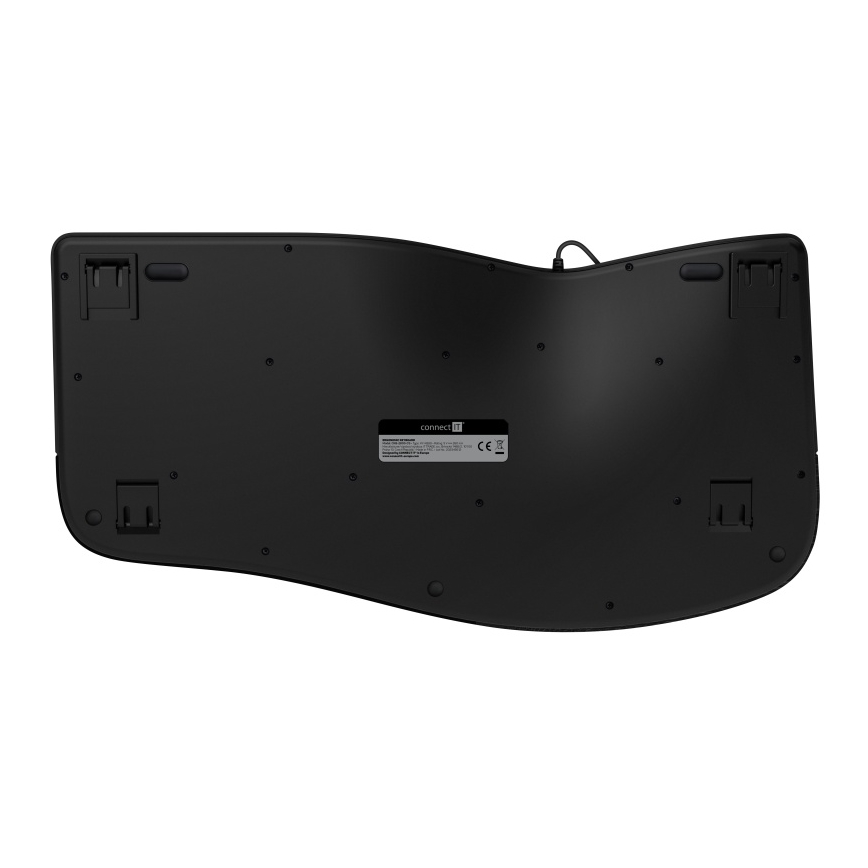CONNECT IT CKB-2800-CS - Clavier sans fil ergonomique avec localisation CZ/SK noir