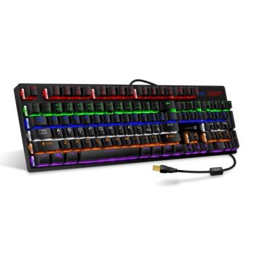 CONNECT IT CKB-3591-CS - Clavier gaming filaire LED RGB avec localisation CZ/SK noir + rouge cadre