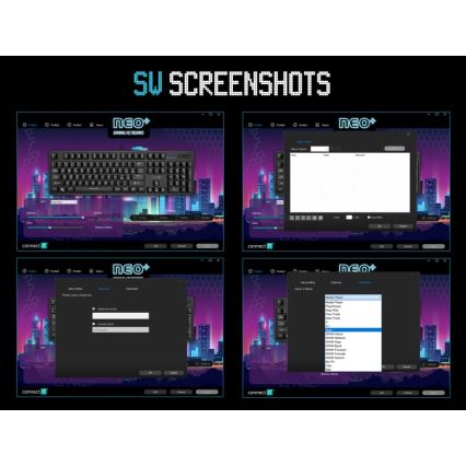 CONNECT IT CKB-3591-CS - Clavier gaming filaire LED RGB avec localisation CZ/SK noir + rouge cadre
