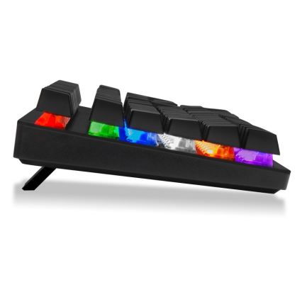 CONNECT IT CKB-3591-CS - Clavier gaming filaire LED RGB avec localisation CZ/SK noir + rouge cadre