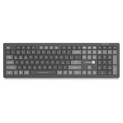 CONNECT IT CKB-5060-CS - Clavier silencieux et discret avec localisation CZ/SK 350 mAh