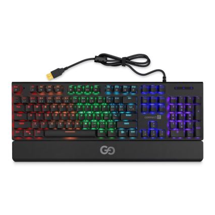 CONNECT IT CKB-7050-CS - Clavier gaming filaire LED RGB avec localisation CZ/SK noir