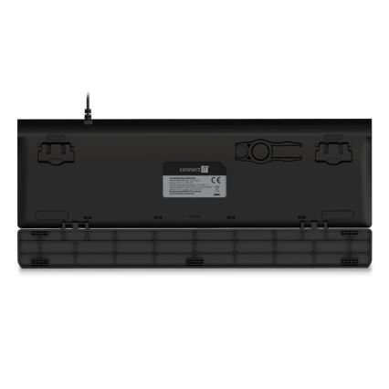 CONNECT IT CKB-7050-CS - Clavier gaming filaire LED RGB avec localisation CZ/SK noir