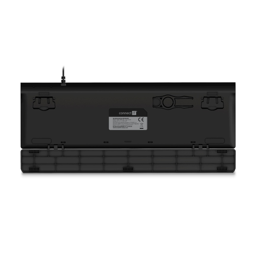 CONNECT IT CKB-7050-CS - Clavier gaming filaire LED RGB avec localisation CZ/SK noir