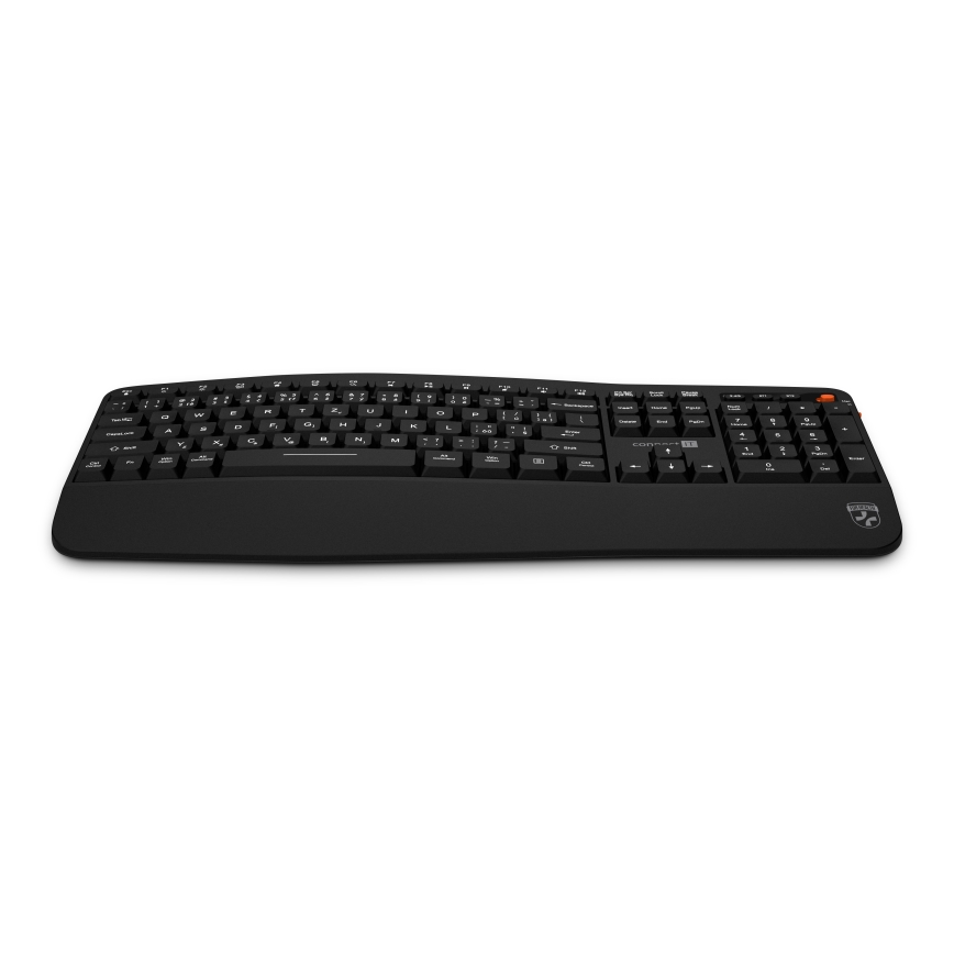 CONNECT IT CKM-6010-CS - Clavier sans fil ergonomique et souris 800/1200/1600/2400 DPI avec localisation CZ/SK 1xAA + 2xAAA noir