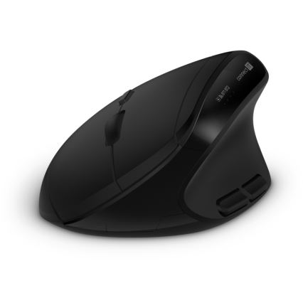 CONNECT IT CKM-6010-CS - Clavier sans fil ergonomique et souris 800/1200/1600/2400 DPI avec localisation CZ/SK 1xAA + 2xAAA noir